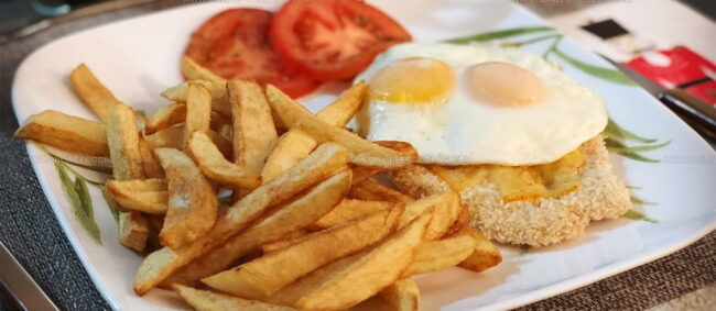 Milanesa A Caballo